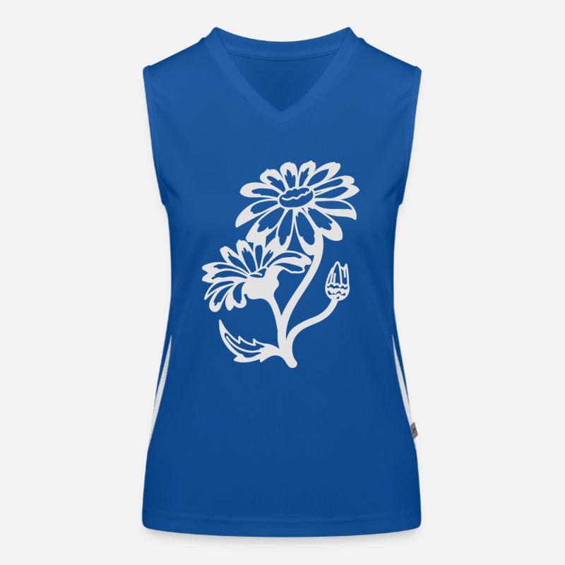 Einfache Gänseblümchen Funktionelles Kontrast-Tank Top für Frauen