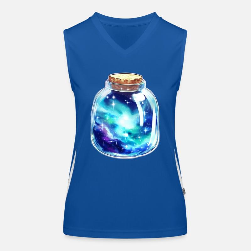 Platz in einem Glas Funktionelles Kontrast-Tank Top für Frauen