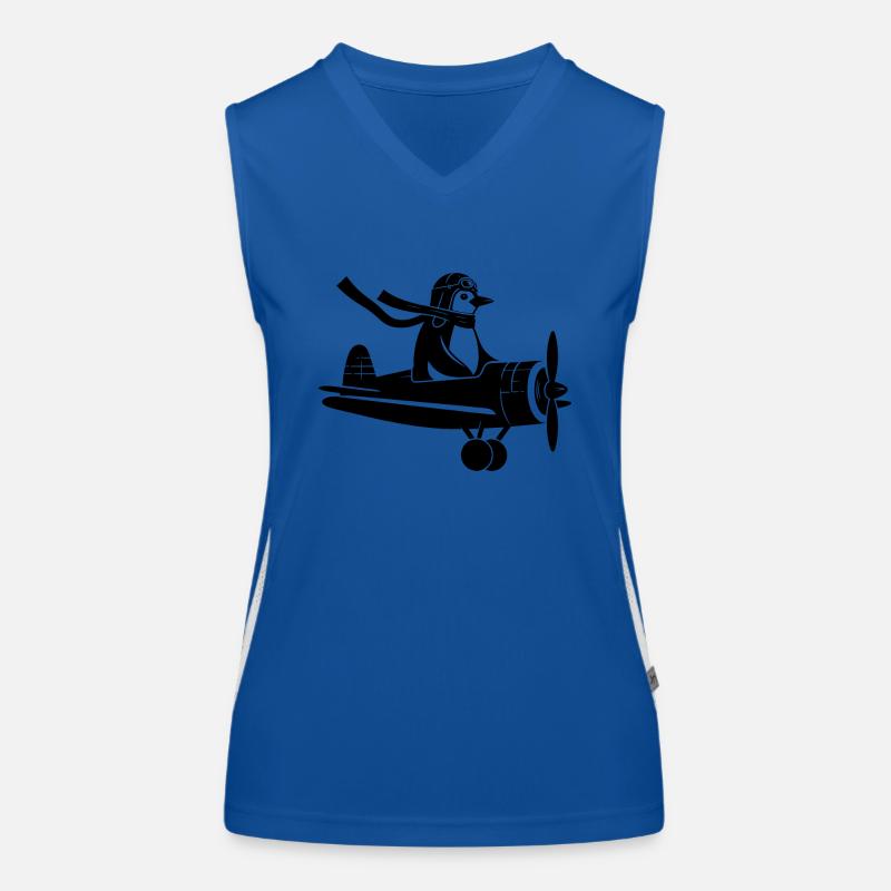 Licence de vol Penguin Pilots Silhouette Débardeur respirant contrasté Femme