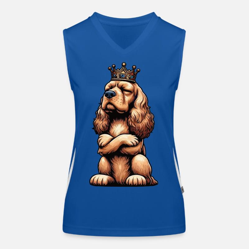 Cocker Spaniel Cocker Chien Cocker Propriétaire de cocker Spaniel Débardeur respirant contrasté Femme