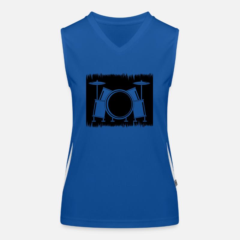 Drums Drummer Gifts Women's Functional Contrast Tank Top