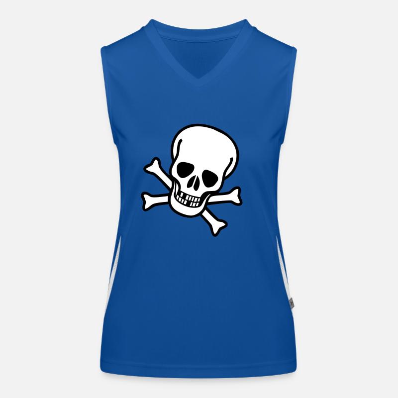 Skull Débardeur respirant contrasté Femme