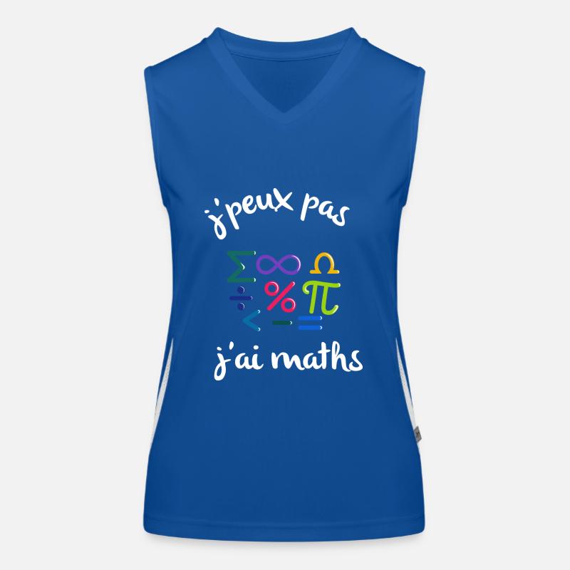 J'peux pas j'ai maths Débardeur respirant contrasté Femme