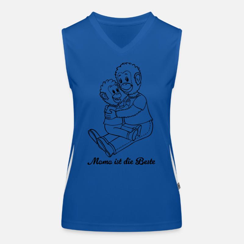 Mutter Kind Familie Tier Mama Stofftier Funktionelles Kontrast-Tank Top für Frauen