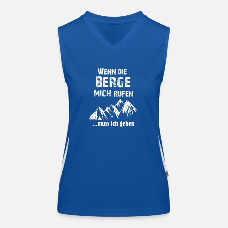 Der Berg ruft Funktionelles Kontrast-Tank Top für Frauen