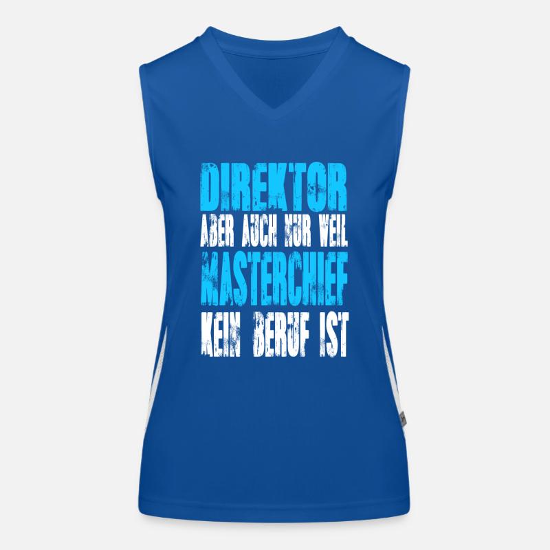 Direktor statt Masterchief Funktionelles Kontrast-Tank Top für Frauen