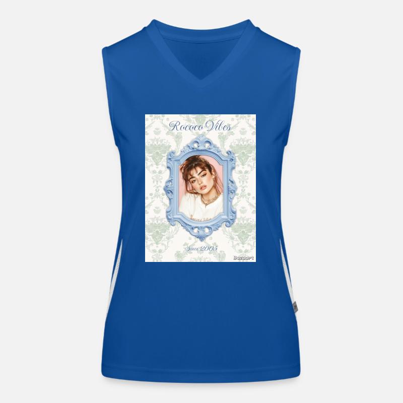 Bilderrahmen hellblau Funktionelles Kontrast-Tank Top für Frauen