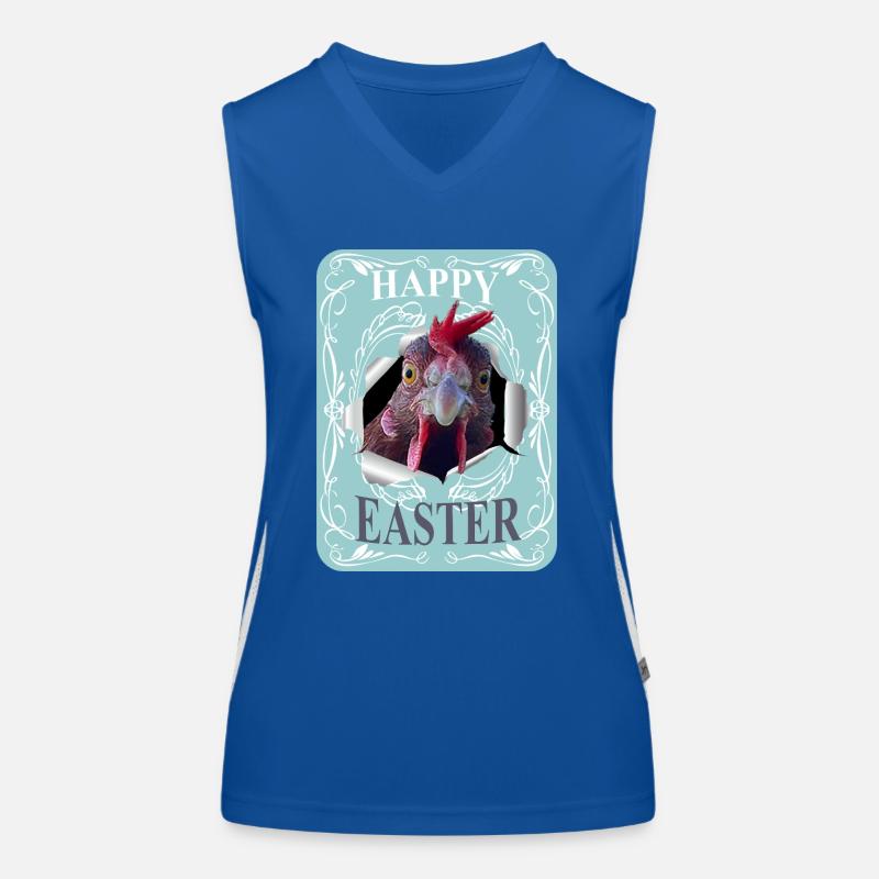 Happy Easter Funktionelles Kontrast-Tank Top für Frauen
