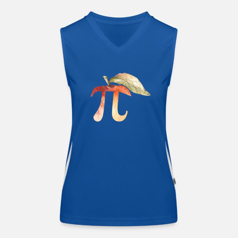 Cadeaux de science de maths de Pi jour, signe de Pi. Amants de maths Débardeur respirant contrasté Femme