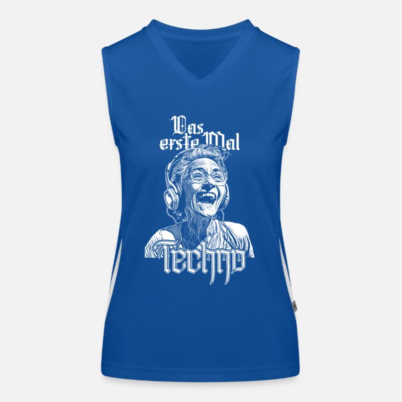 Das erste Mal Techno – T-Shirt Funktionelles Kontrast-Tank Top für Frauen