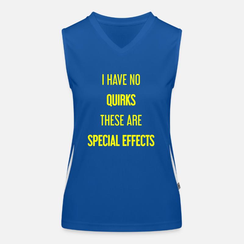 Pas de bizarreries, juste des effets spéciaux ! Débardeur respirant contrasté Femme