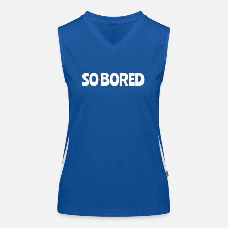 So Bored Women's Functional Contrast Tank Top