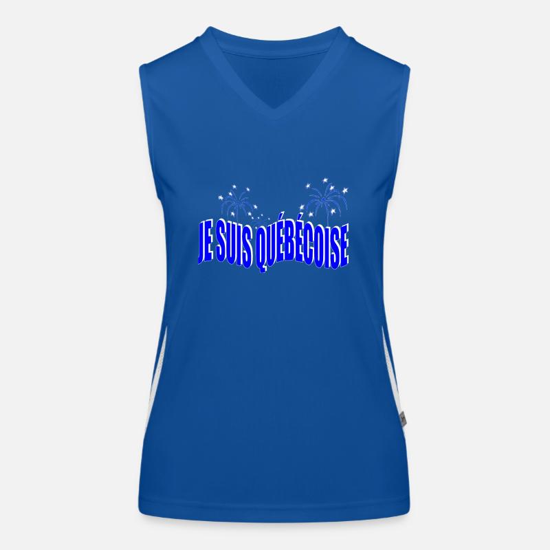 ICH BIN QUEBEC Funktionelles Kontrast-Tank Top für Frauen