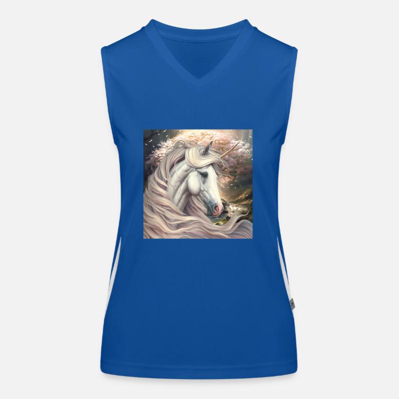 Einhorn einfach zum Verlieben Funktionelles Kontrast-Tank Top für Frauen