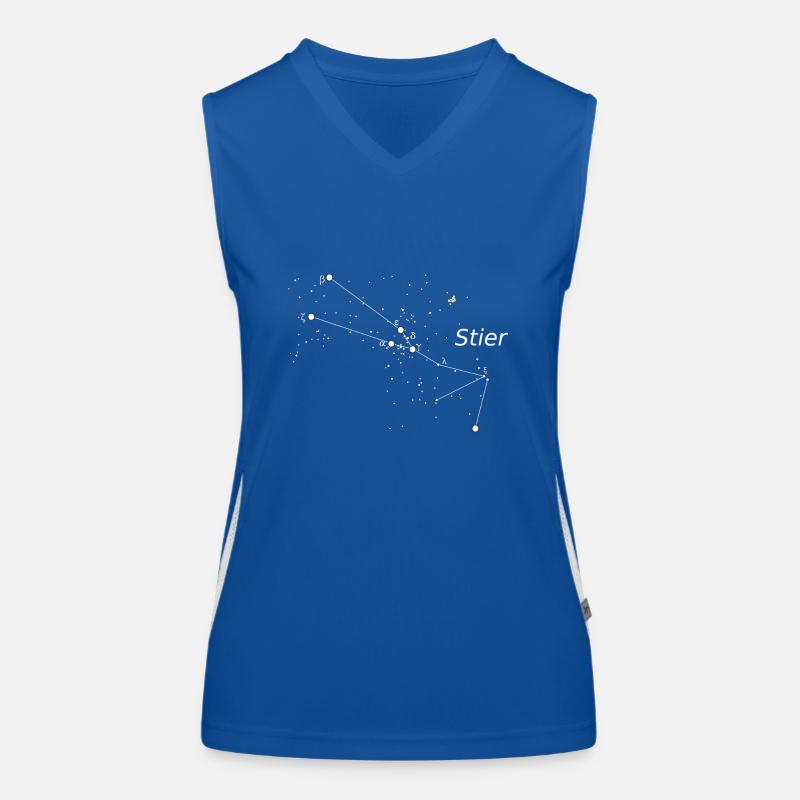 Stier Sternbild Sternzeichen Funktionelles Kontrast-Tank Top für Frauen