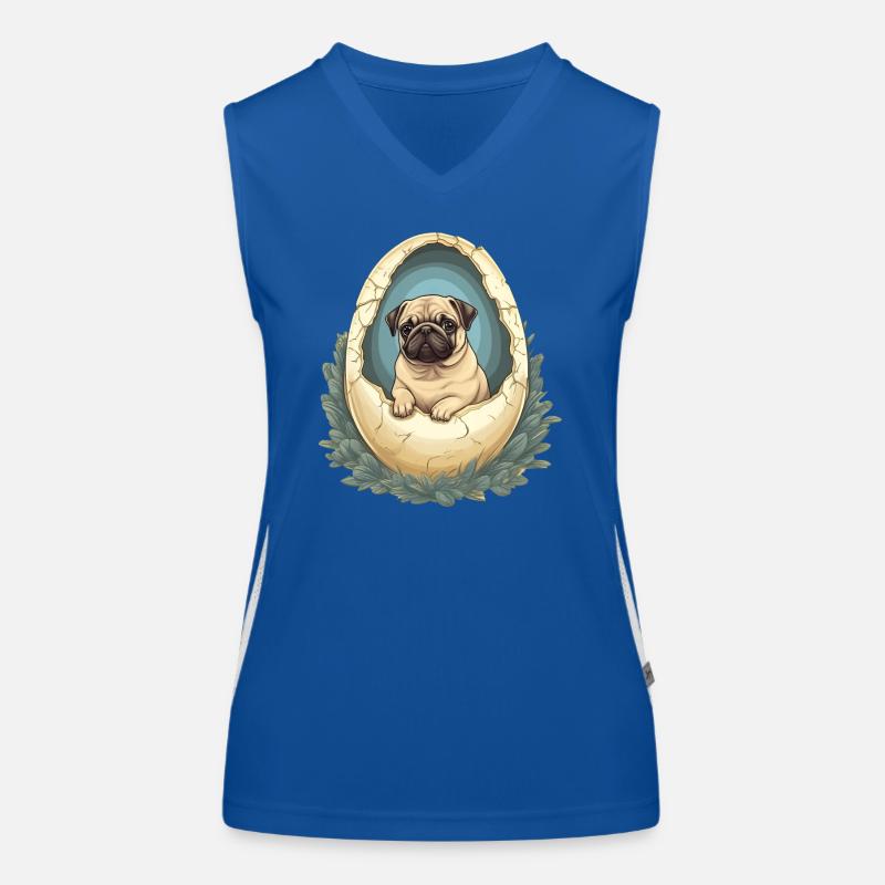 Carlin Hatches de Eggshell - Mignon Débardeur respirant contrasté Femme