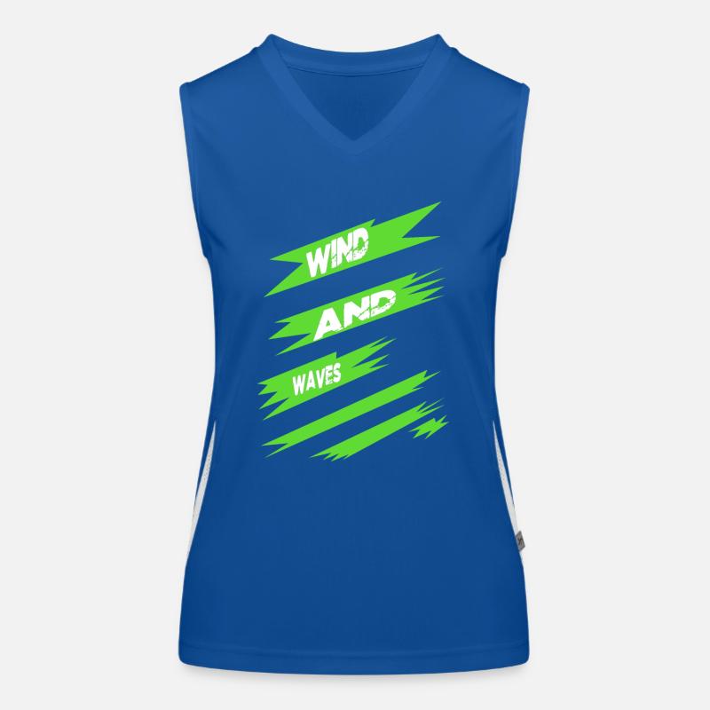 windsurfing lessons liberty humor Funktionelles Kontrast-Tank Top für Frauen