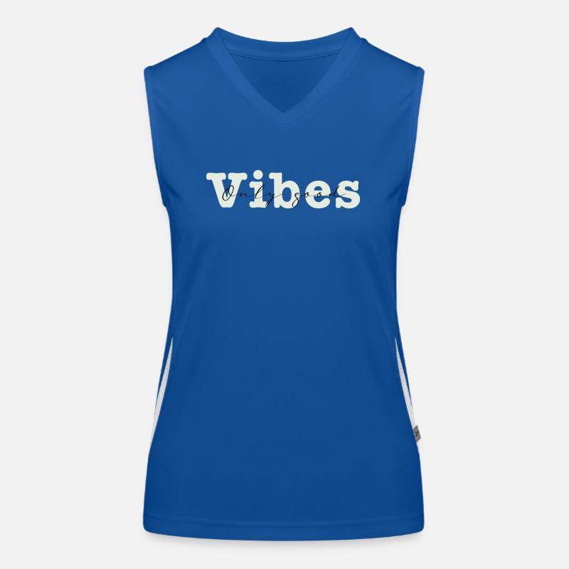 only good vibes Funktionelles Kontrast-Tank Top für Frauen