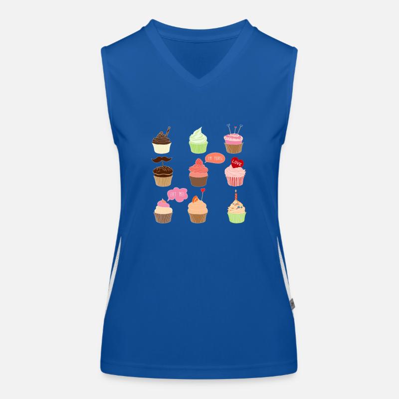 Cupcake Débardeur respirant contrasté Femme
