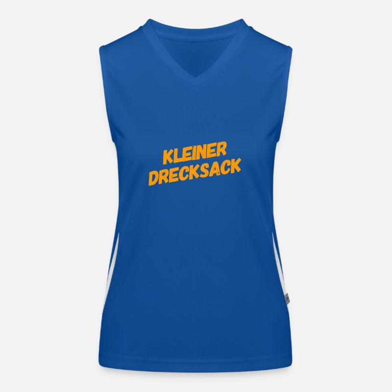 du bist ein kleiner Drecksack Funktionelles Kontrast-Tank Top für Frauen