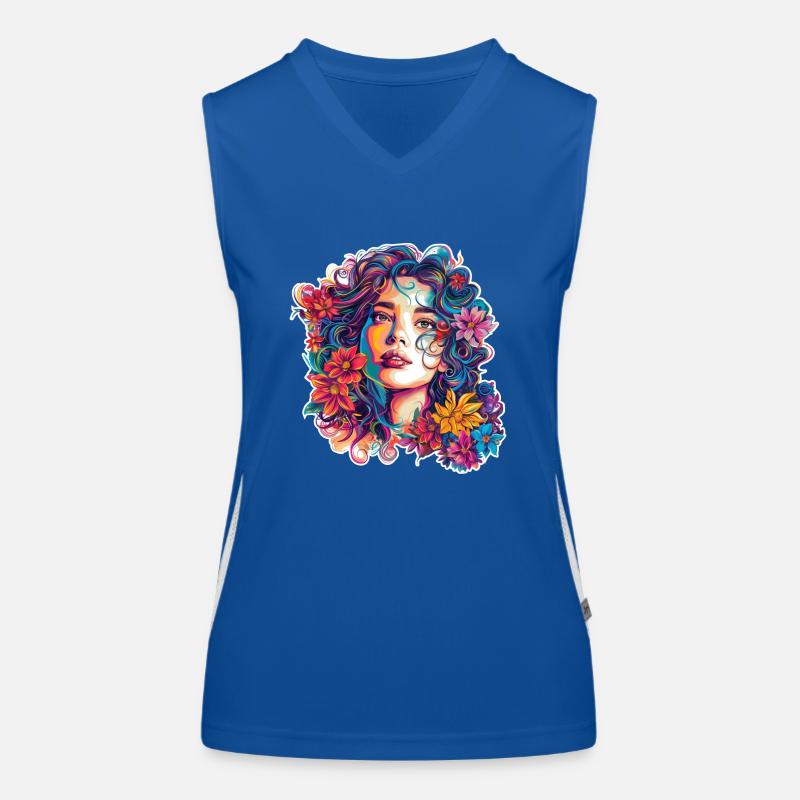 Rêves de fleurs d’été n° 3 Débardeur respirant contrasté Femme