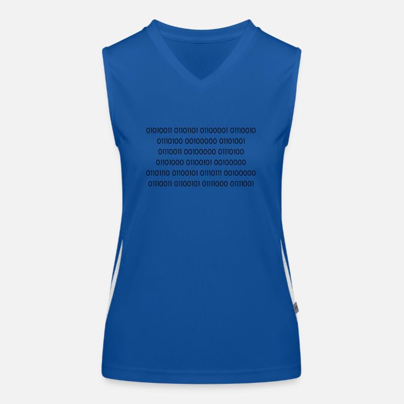 Binary Brilliance : Smart ist das neue Sexy Funktionelles Kontrast-Tank Top für Frauen