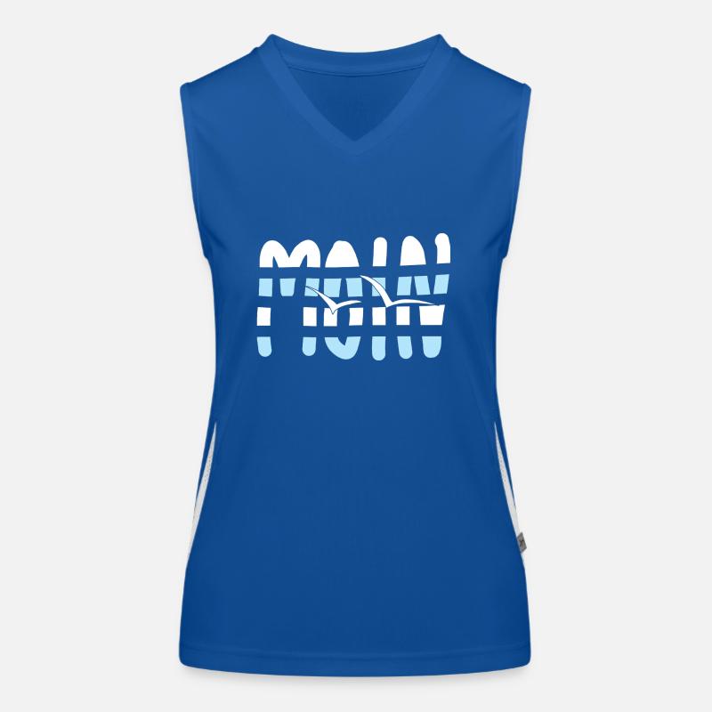 Moin Möwen,Geschenk,lustig,cool,trend,humor,Style, Funktionelles Kontrast-Tank Top für Frauen