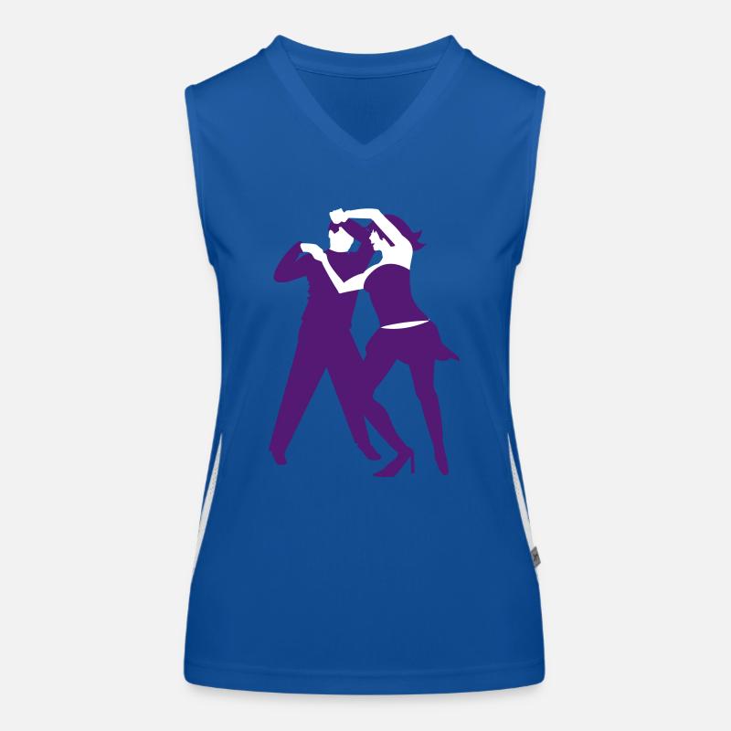 Danseur de salsa / salsa dancer (2c) Débardeur respirant contrasté Femme