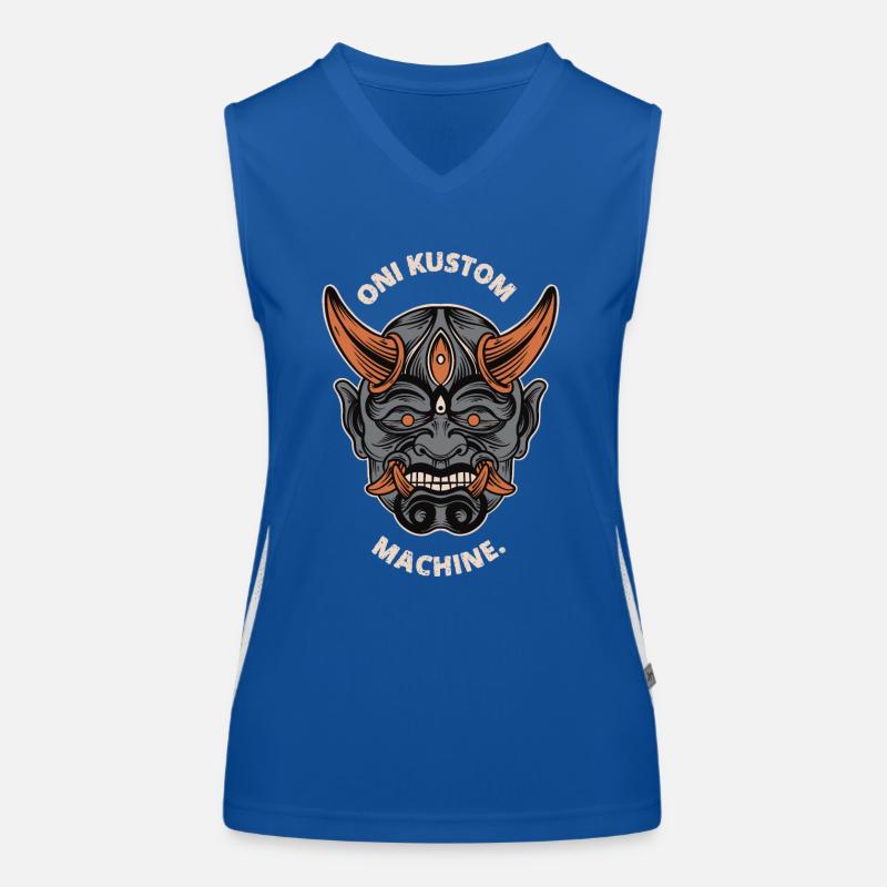 Oni machine - Women's Functional Contrast Tank Top - royal/white