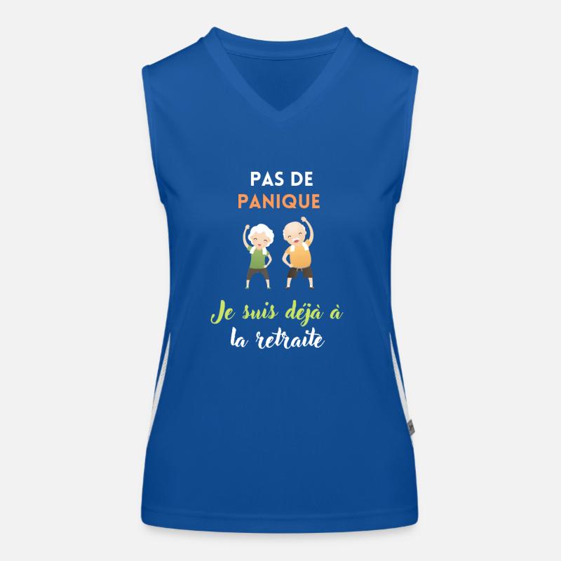 Pas de panique je suis déjà à la retraite Débardeur respirant contrasté Femme