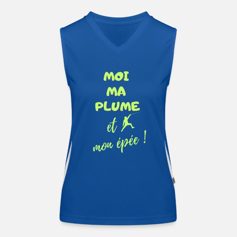 MOI MA PLUME ET MON EPEE Débardeur respirant contrasté Femme