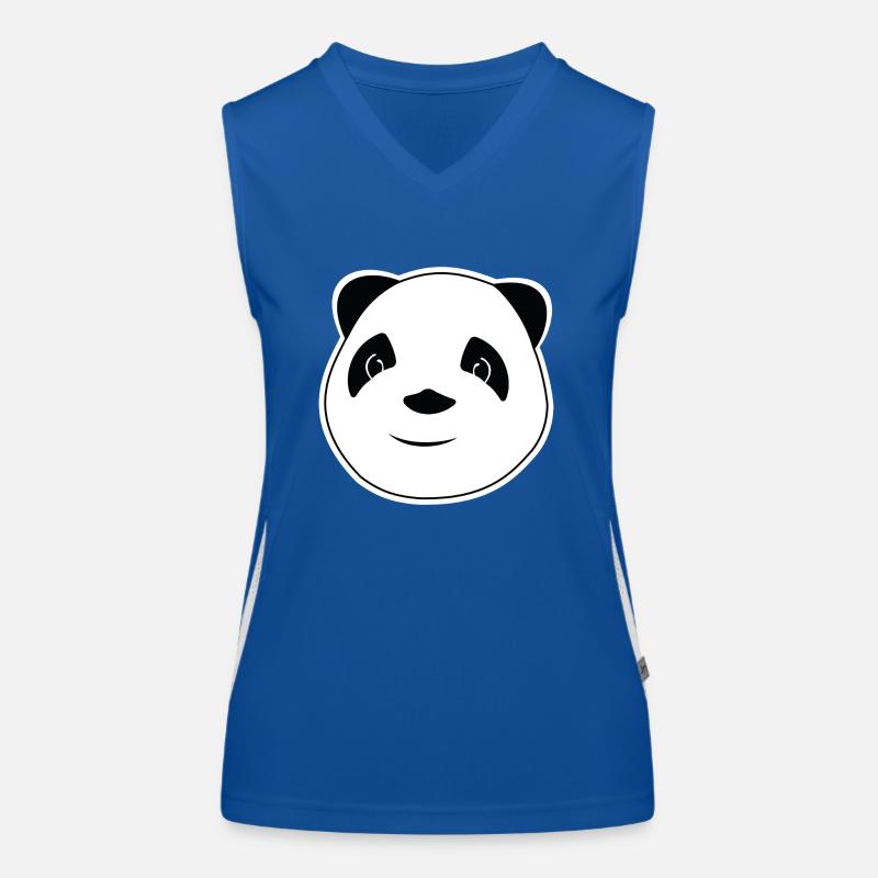Bommel der Pandabär Funktionelles Kontrast-Tank Top für Frauen