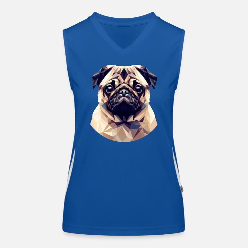 Carlin polygonal mignon Débardeur respirant contrasté Femme