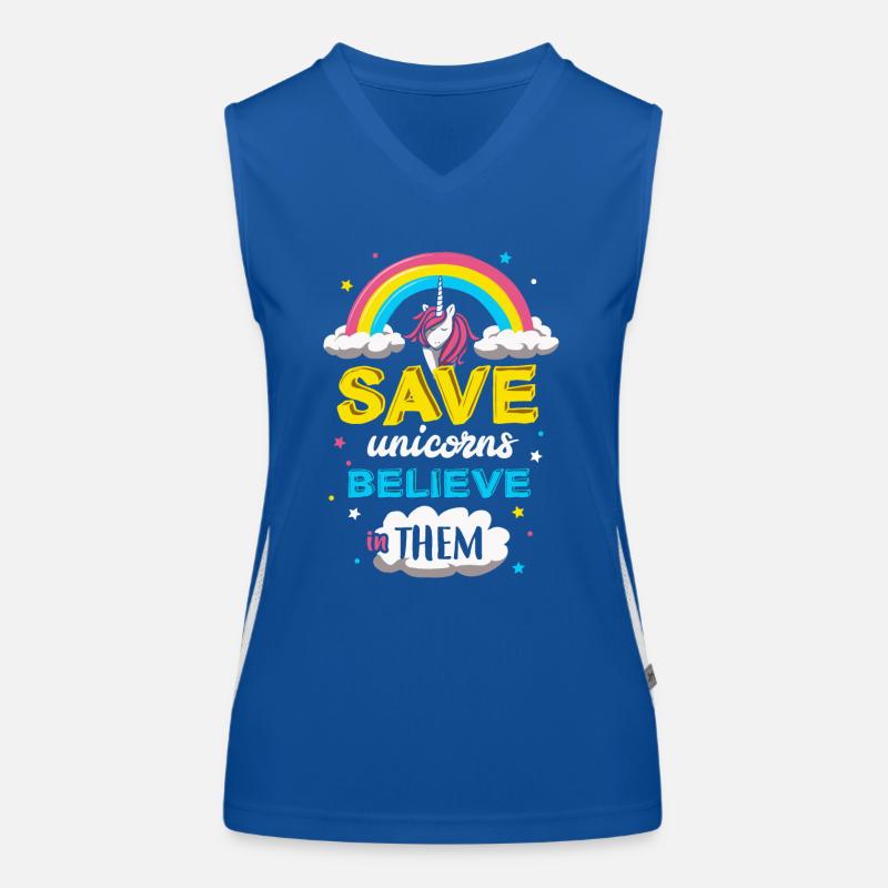 Save unicorns Débardeur respirant contrasté Femme