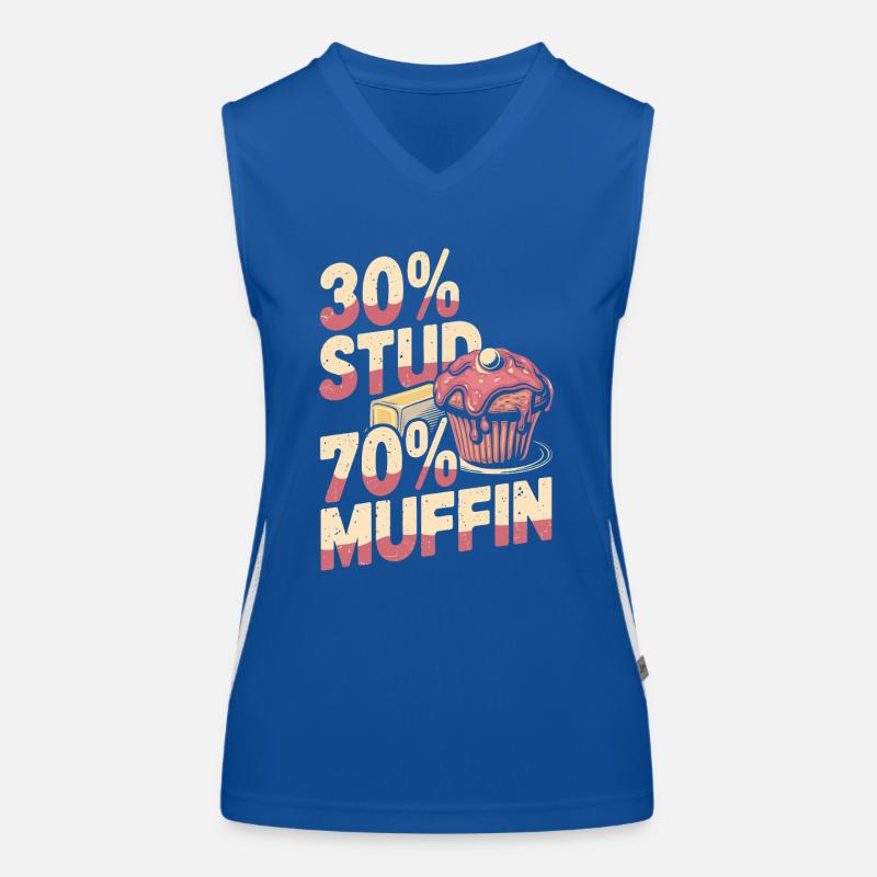 Stud Muffin Funny 30 Stud 70 Muffin Débardeur respirant contrasté Femme