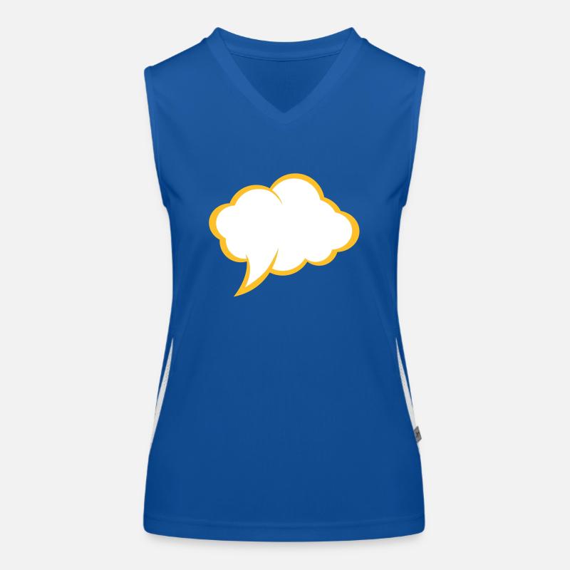 Comic speech bubble Women's Functional Contrast Tank Top