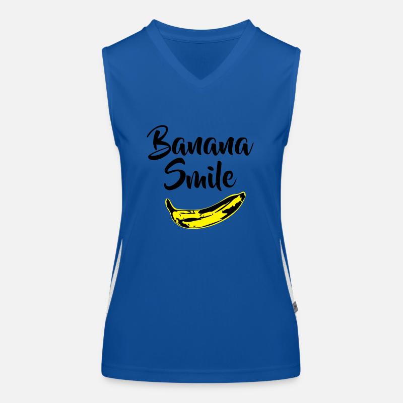 Banane Lächeln Funktionelles Kontrast-Tank Top für Frauen