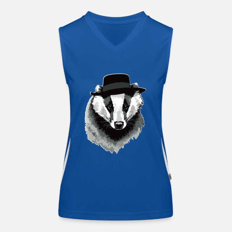 Dachs Funktionelles Kontrast-Tank Top für Frauen