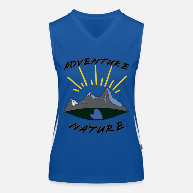 Adenture Nature, Aventure Nature, Camping Débardeur respirant contrasté Femme