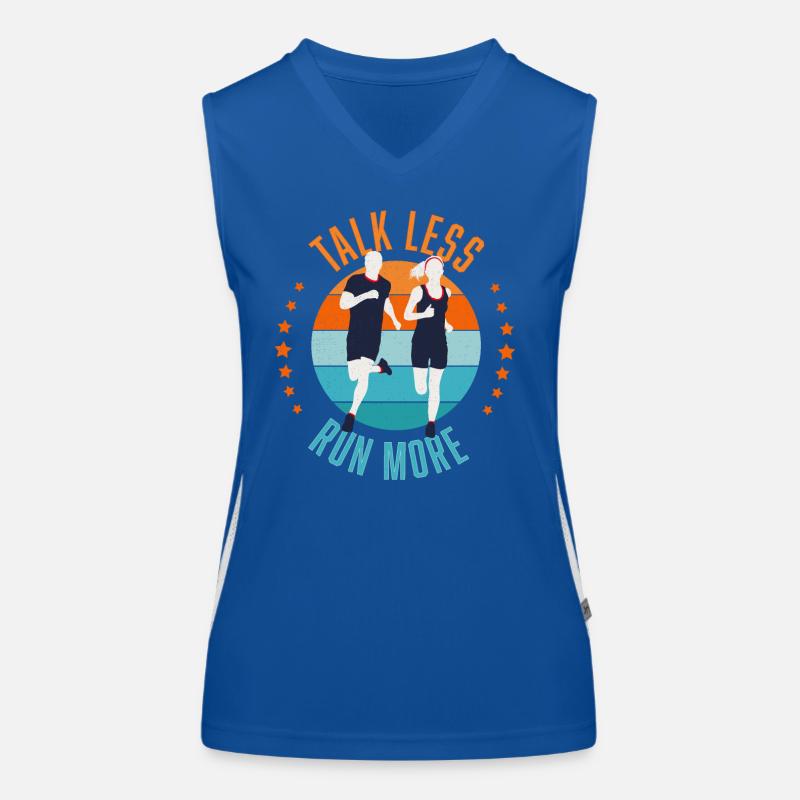 Lauf Leidenschaft Funktionelles Kontrast-Tank Top für Frauen