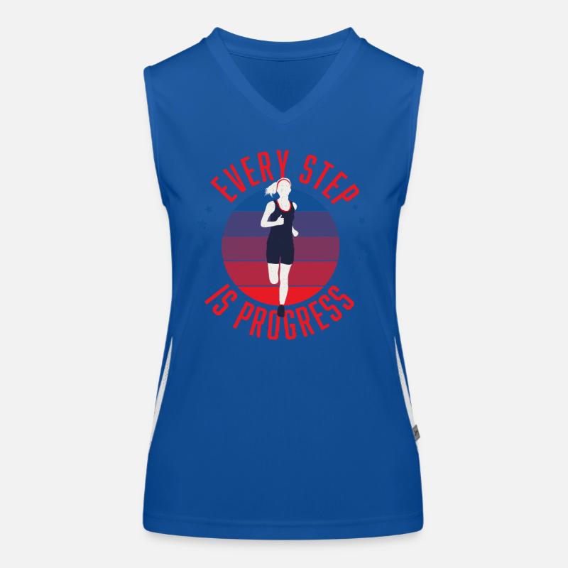 CalliLetters Chaque pas est un progrès Sandra Brezina Débardeur respirant contrasté Femme