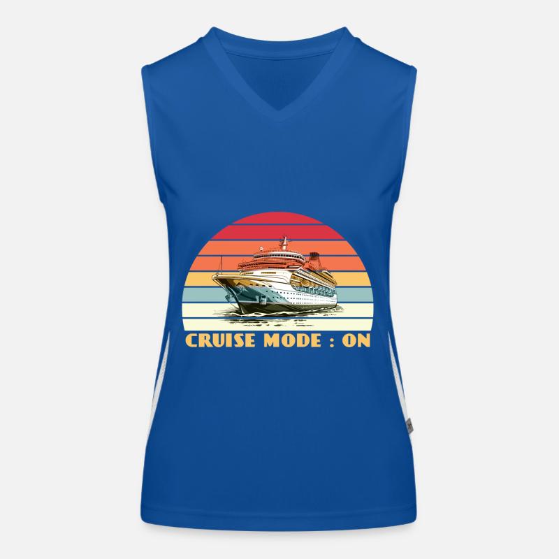 On-Tour-Modus | Sommer-Reiseabenteuer Funktionelles Kontrast-Tank Top für Frauen