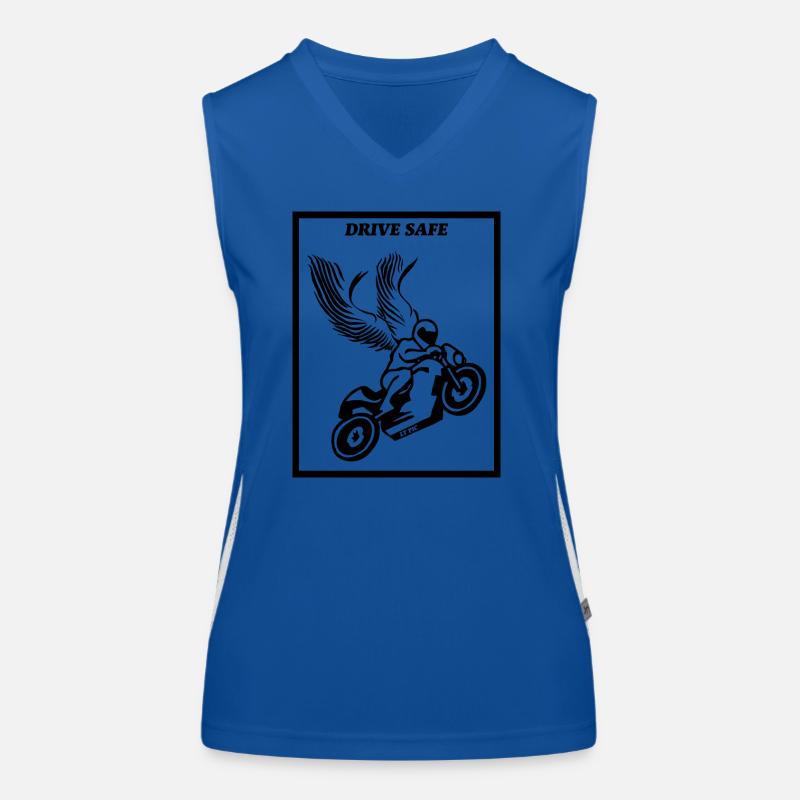 drive safe - motorcycle Women's Functional Contrast Tank Top
