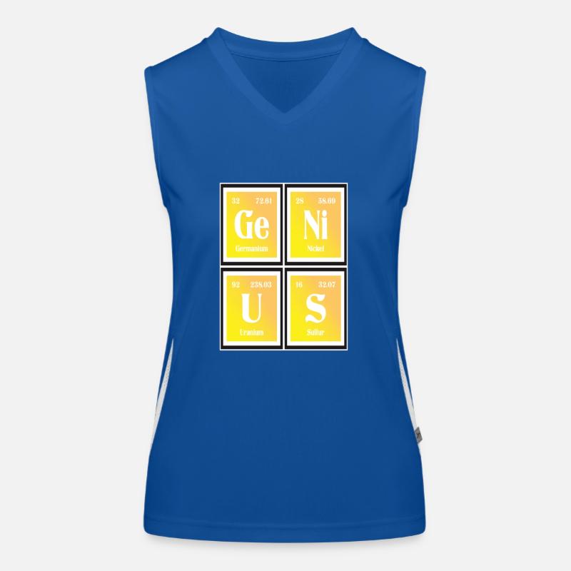 Genius | Periodensystem der Elemente Funktionelles Kontrast-Tank Top für Frauen