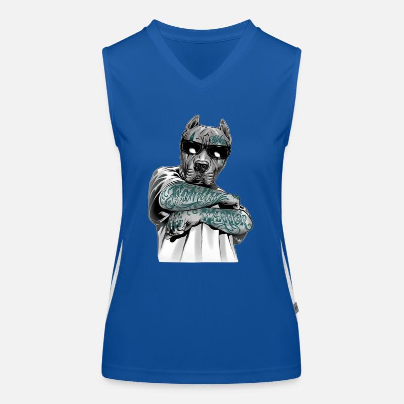Hund Funktionelles Kontrast-Tank Top für Frauen