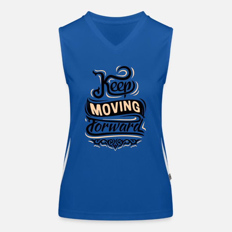 Keep Moving Forward - Logo Women's Functional Contrast Tank Top
