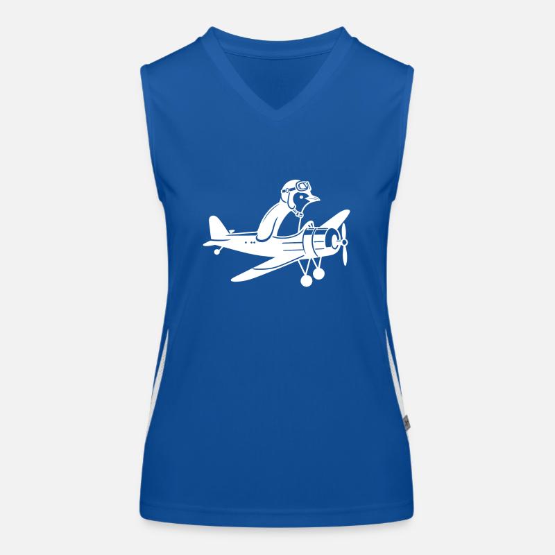 Licence de vol d’avion Penguin Pilot Débardeur respirant contrasté Femme