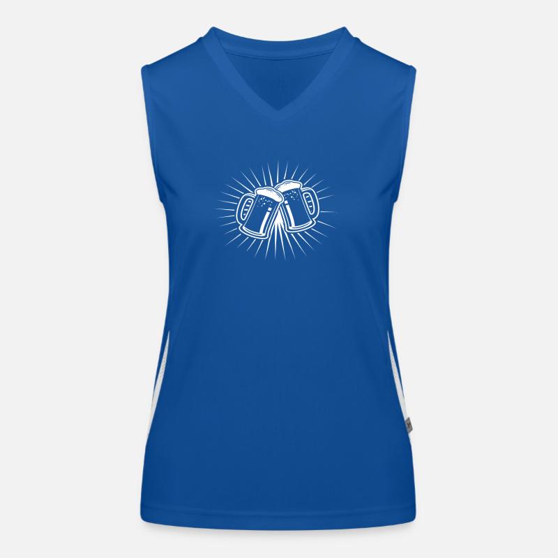 biergläser weiß Funktionelles Kontrast-Tank Top für Frauen