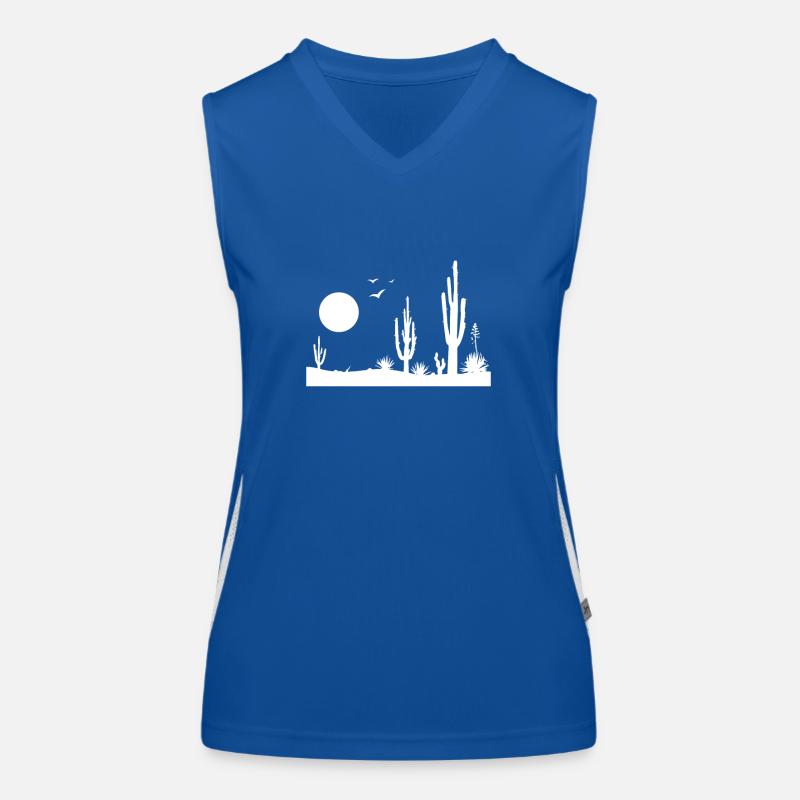 Wüste Wüstenlandschaft Funktionelles Kontrast-Tank Top für Frauen