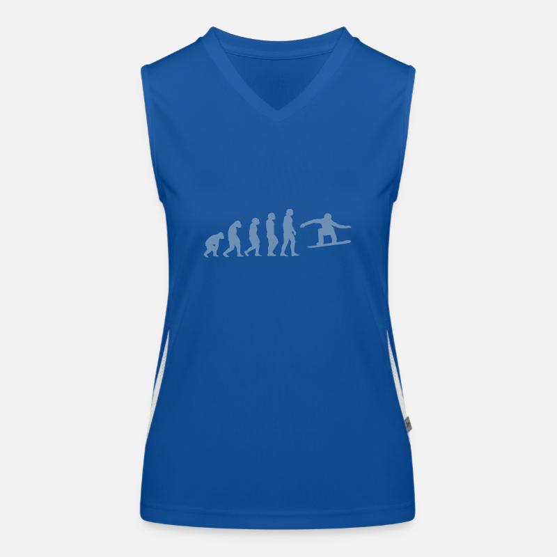 Snowboarder Evolution Silhouette Minimaliste Débardeur respirant contrasté Femme
